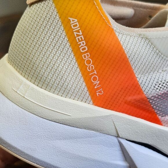 Adidas Boston 12 Women's Running Shoes Size 8.5 Beige Orange Lightstrike Pro New - Picture 13 of 16